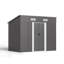 8ft. W x 4ft. D Metal Pent Garden Shed-1815812315
