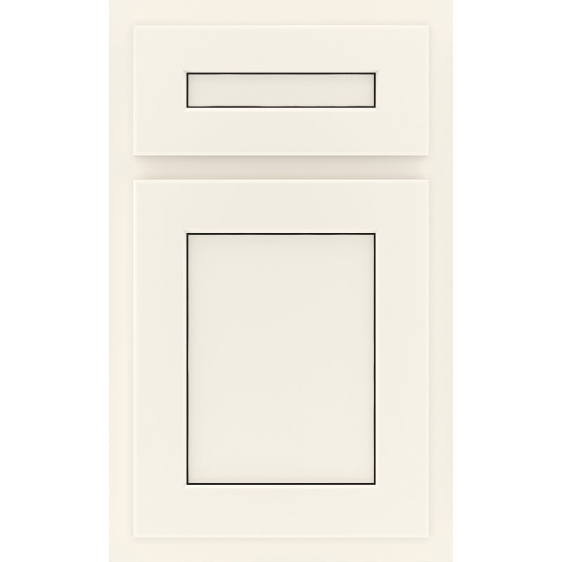 Dwelling Claredon Door Sample, Maple, Chalk w/Onyx Glaze