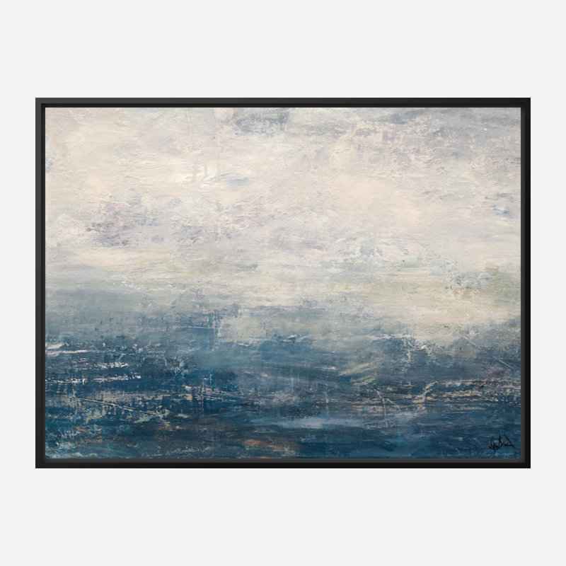 Deep Sea Print by John Beard, 42" H x 62" W x 2" D, Black