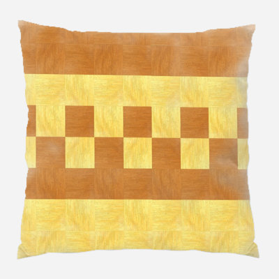 Coussin décoratif en bois