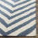 Dhurries Hand Woven Flat Weave Wool/Cotton Chevron Rug in Blue/Ivory