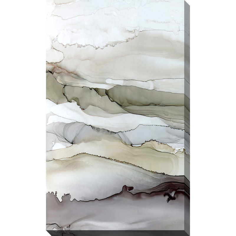 Shifting C Courants I par Carol Robinson - Peinture, H 30 po x l 18 po x P 1 po, Toile tendue