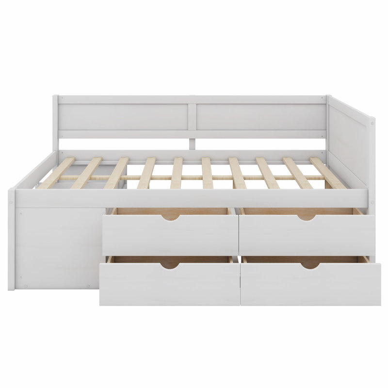 Nickelous Daybed, White,  Full / Double