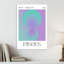 Pisces Zodiac Gradient Abstract Contemporary Minimalist Violet Wall Art Print by Valeria Castillo - Wrapped Canvas Print-85409624