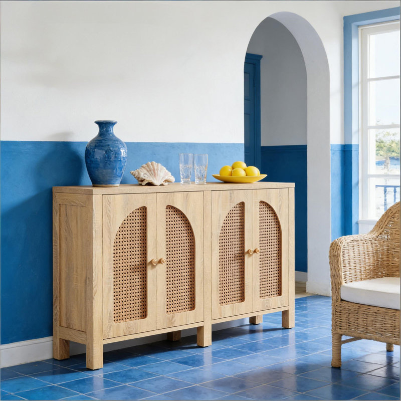 Armoire de rangement rustique de style campagnard
