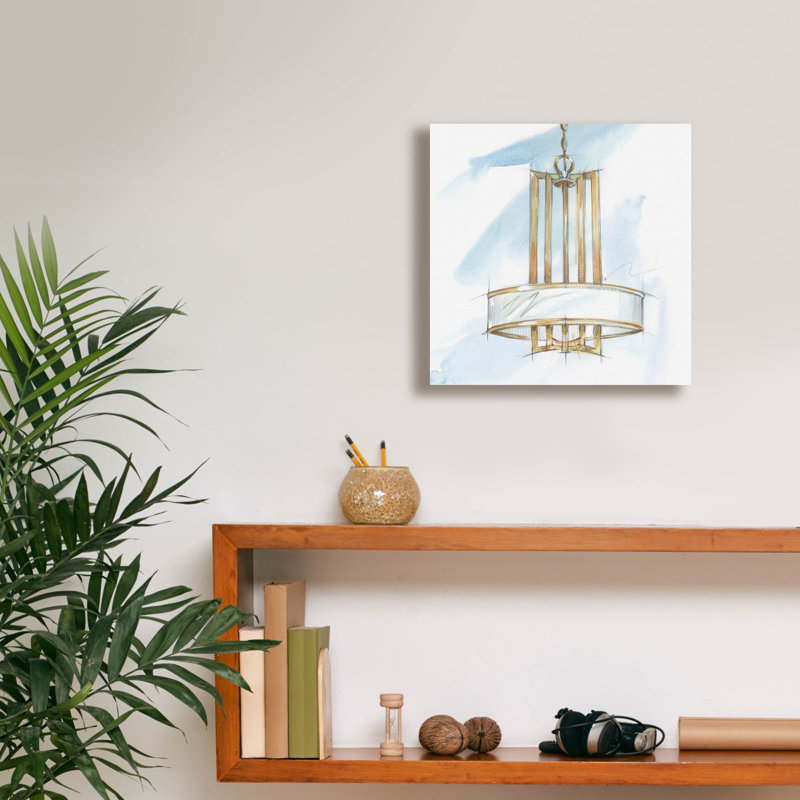 «Retro Fixtures 2» par Ethan Harper, art mural sur toile, H 12 po x l 12 po