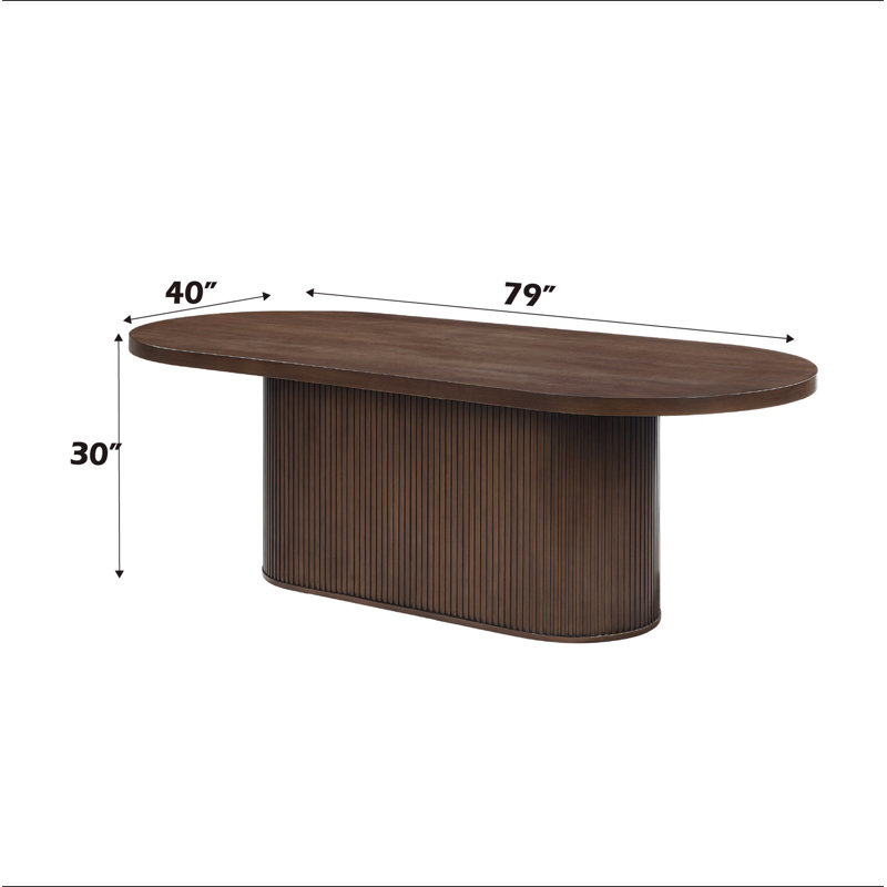 Gamarya Oak Finish Dining Table