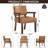 Naethan Upholstered PU Leather Arm Accent Chair for Living Room, Accent Armchair-108531237