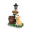 Statue de jardinière Corgi