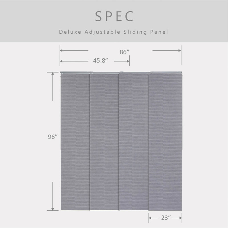 Semi Sheer Vertical Blind, Grey