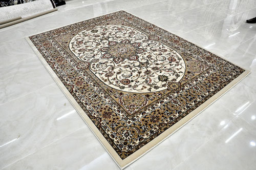 Tapis crème tissé à la machine, Rectangle 10 pi x 13 pi