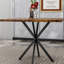 Ensemble de table de salle à manger carrée, table de salle à manger carrée moderne Mid-Century pour 4 personnes, pieds en fer, table basse pour la salle à manger de cuisine, bureau, économie d'espace