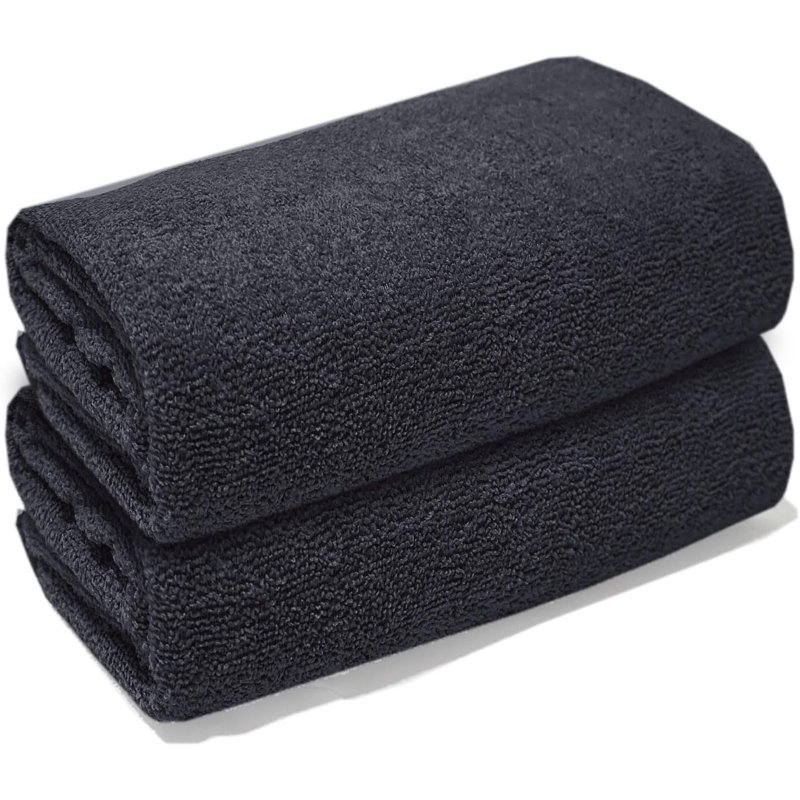 Microfiber Fast Drying Bath sheet, 2, Black