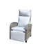 Outdoor Wicker Recliner Chair With Adjustable Backrest And Armrests,All Weather Conversation Chairs , For Courtyard Swimming Pool Balcony