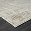 Tapis abstrait en polyester / polypropylène beige / gris tissé à la machine-182456468