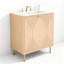 Meuble-lavabo simple autoportant de 30 po avec plateau en céramique