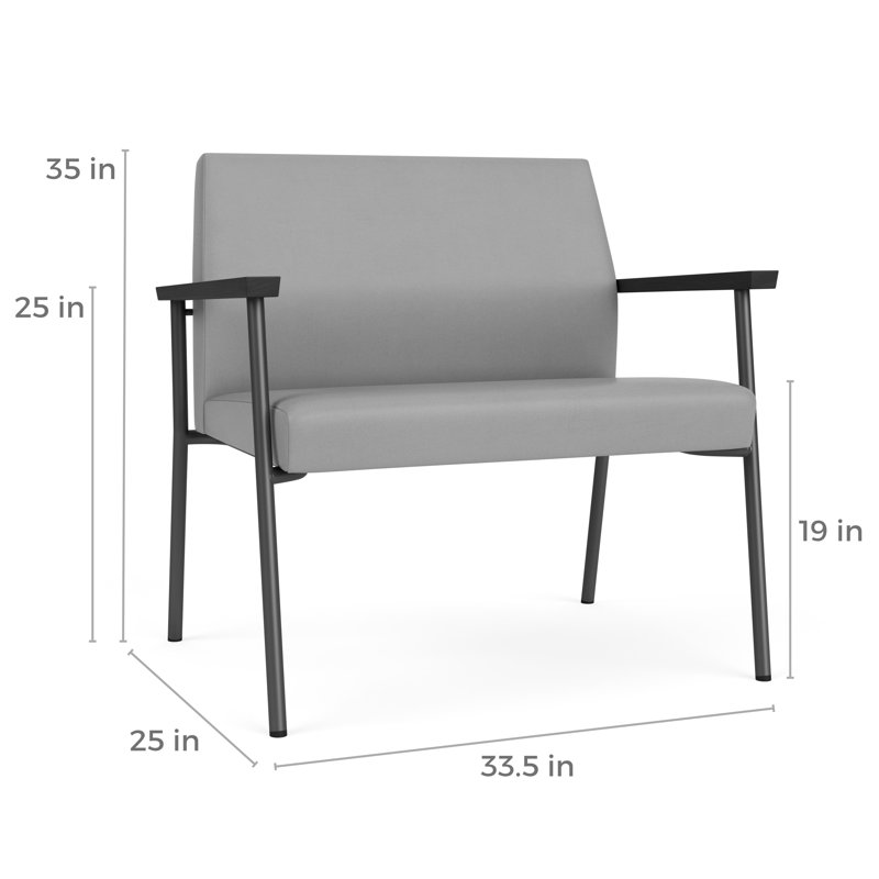 Lesro Chaise de bureau Mystic, Plot Line neutre, Noir
