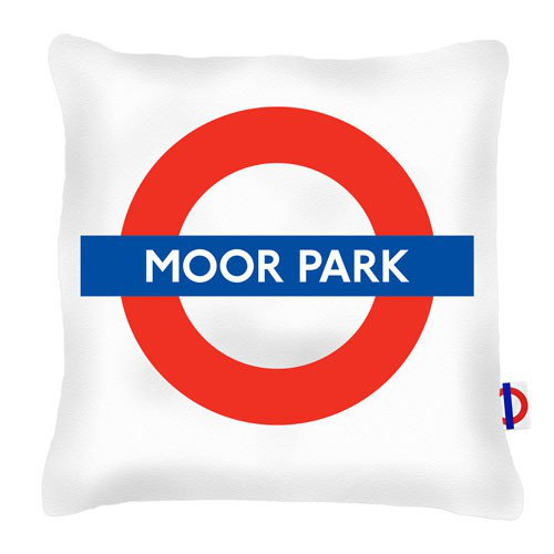 Moor Park Tube Station London Transport Cushion