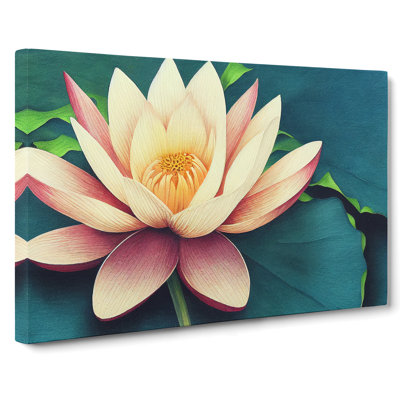 Tantalising Lotus Flower - Wrapped Canvas