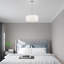 Vino Single Light Linen Blend Steel Dimmable Pendant