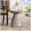 Table d'appoint d'extérieur en béton léger