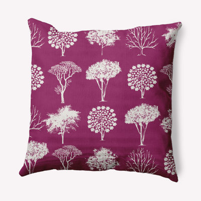 Floral Reversible Throw Pillow