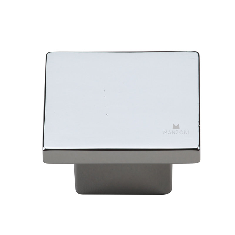 Bouton carré, Chrome poli