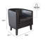 Fauteuil demi-tonneau de 26,77 po Munson-324262356