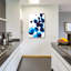 «Blue Drops 4» par Annie Warren, art mural en verre acrylique-814169948