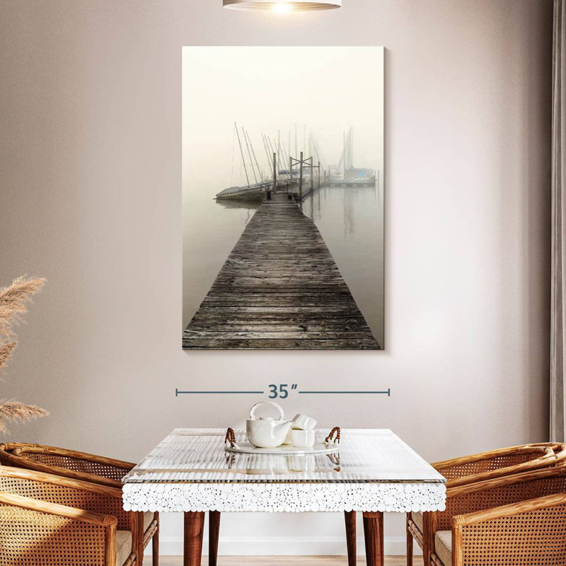 Mehar Harbor Fog, 51" H x 34" W