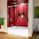 Enigma Sky 56" W x 62" H Single Sliding Semi-Frameless Shower Door with Clear Max Technology