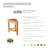 14.5 in. W Teak Shower Bench