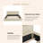 Katence Elegant Linen Platform Bed with Upholstered Headboard and Solid Frame Stability-1104024431-1125477557