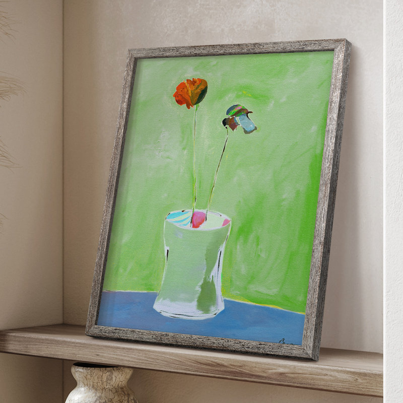 Green Day Framed Print - Solid Wood, 11" H x 9" W
