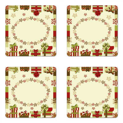 Square 4 Piece Coaster Set