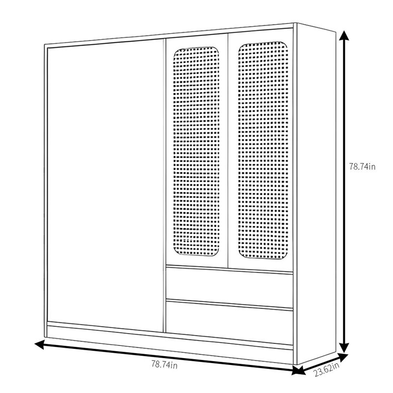 Delba, 79" H x 79" W x 24" D