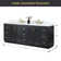 Gazsi 84" Free Standing Double Bathroom Vanity with Engineered Stone Top