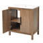Charmant meuble-lavabo multifonctionnel de fabrication solide