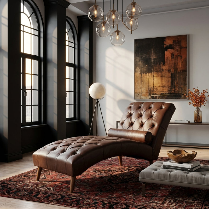Chaise longue rembourrée confortable Haven pour l'intérieur