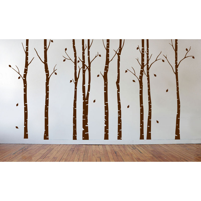 Plants & Flowers Non-Wall Damaging Wall Decal, 96", White/ Lime Green