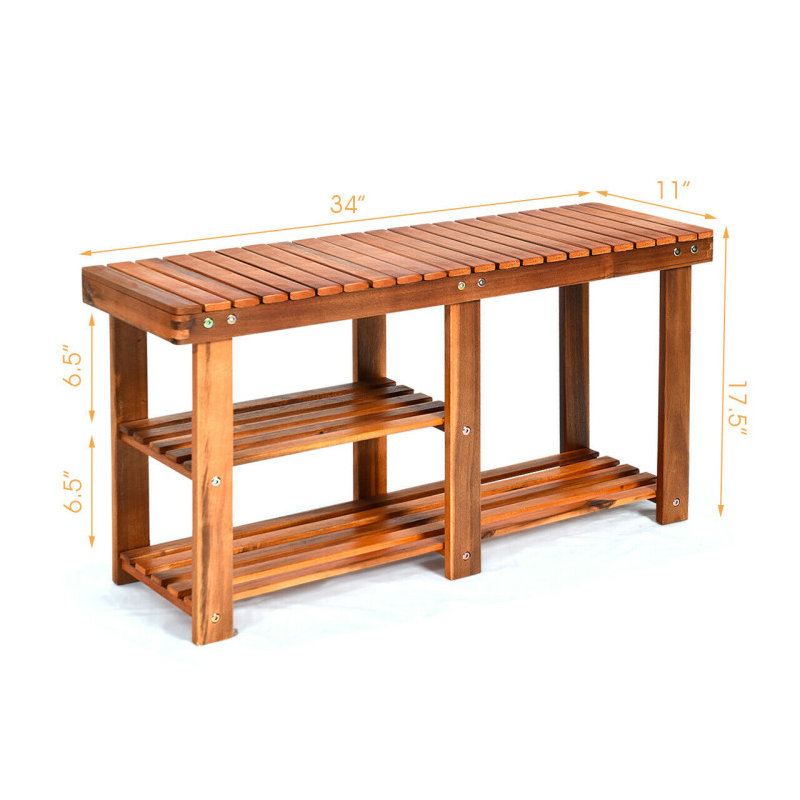 8 Pair Solid Wood Overdoor Shoe Organizer