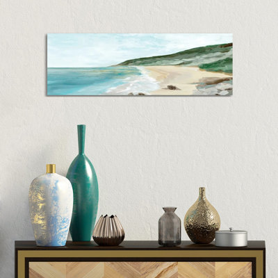 Plage exotique - reproduction d'art murale - toile tendue