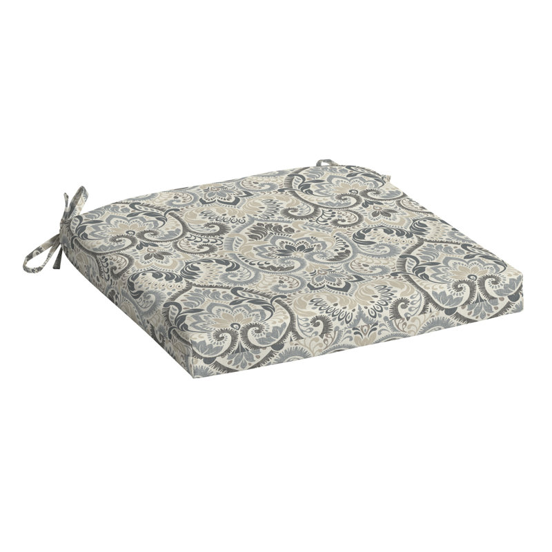 Coussin de siège d'extérieur 1 pièce ARDEN, Noir / Neutre, H 2,5 po x l 19 po x P 18 po