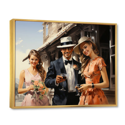 «Country clubs cocktail heure II» sur toile