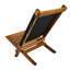 Camping/ Relax Chair FSC 100% Acacia Wood with Fabric Natural Colour