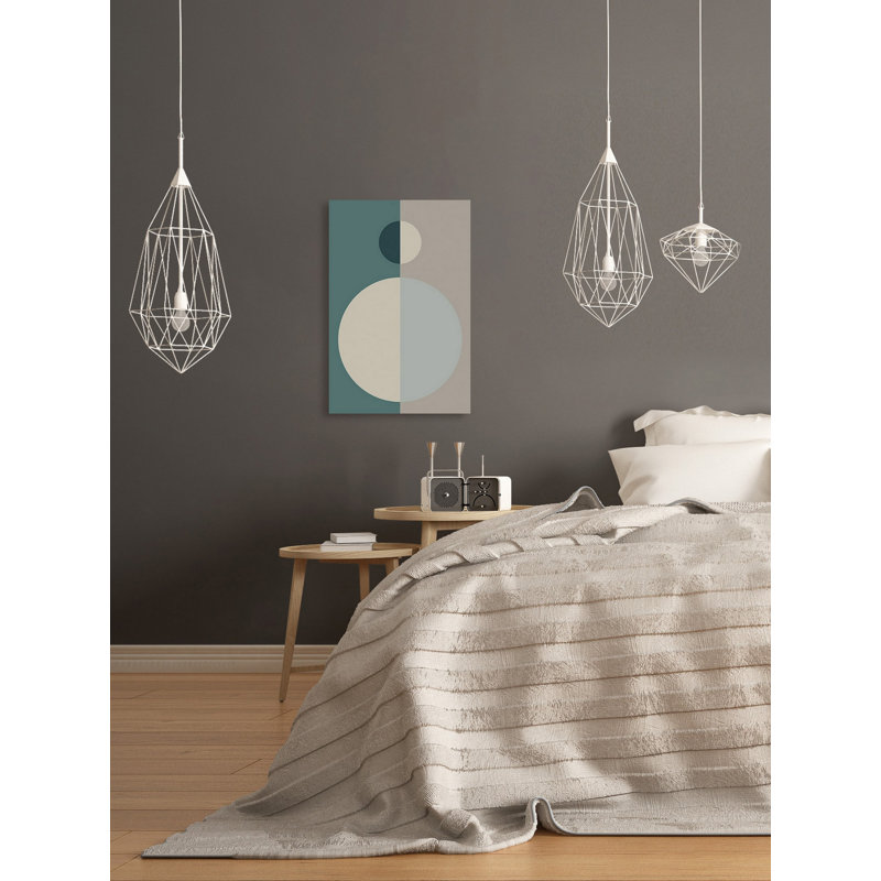" Split Circles " by Marmont Hill, 12" H x 8" W x 1.5" D