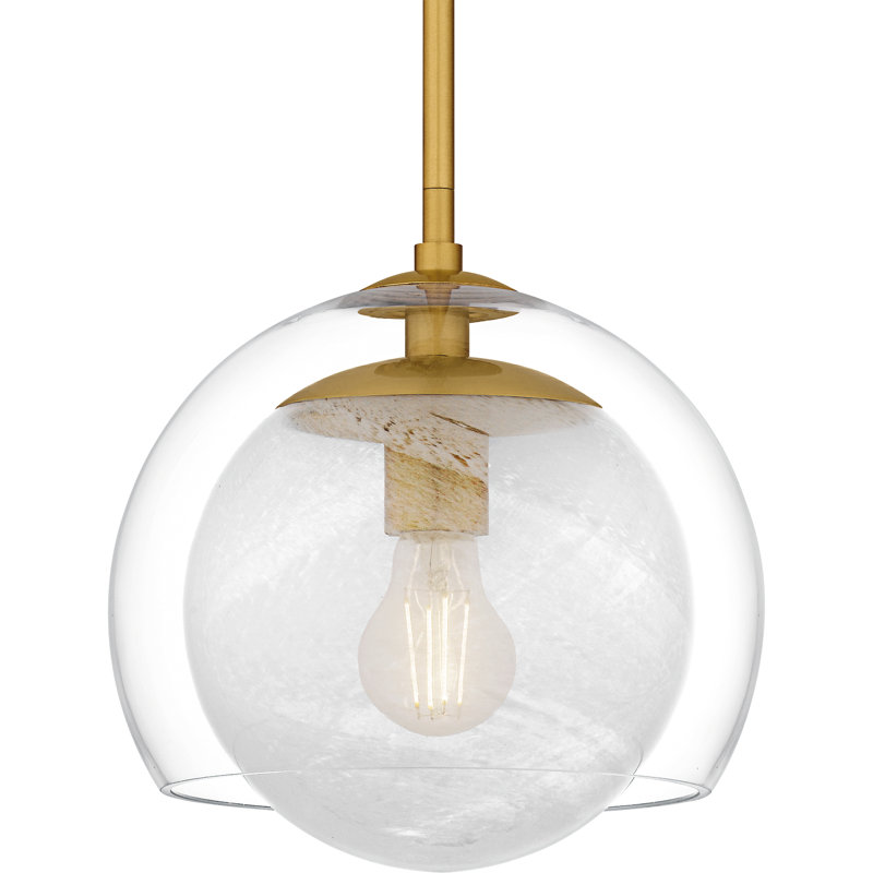 Eslinger 1-Light Mini Pendant, Brushed Gold