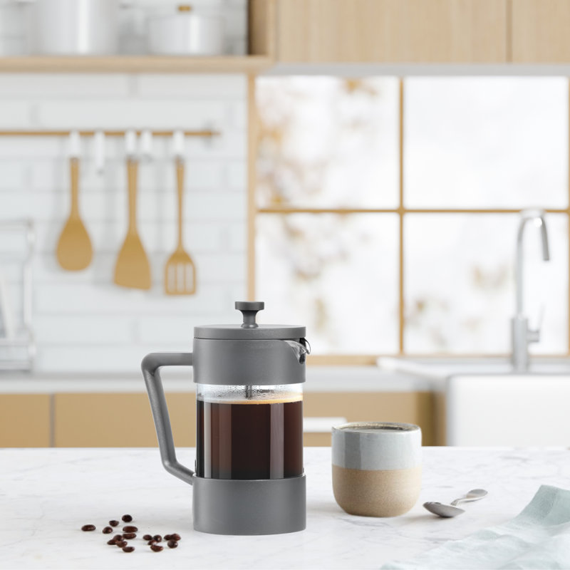5 Cup Borosilicate French Press Coffee Maker (600 ml, 20 oz)