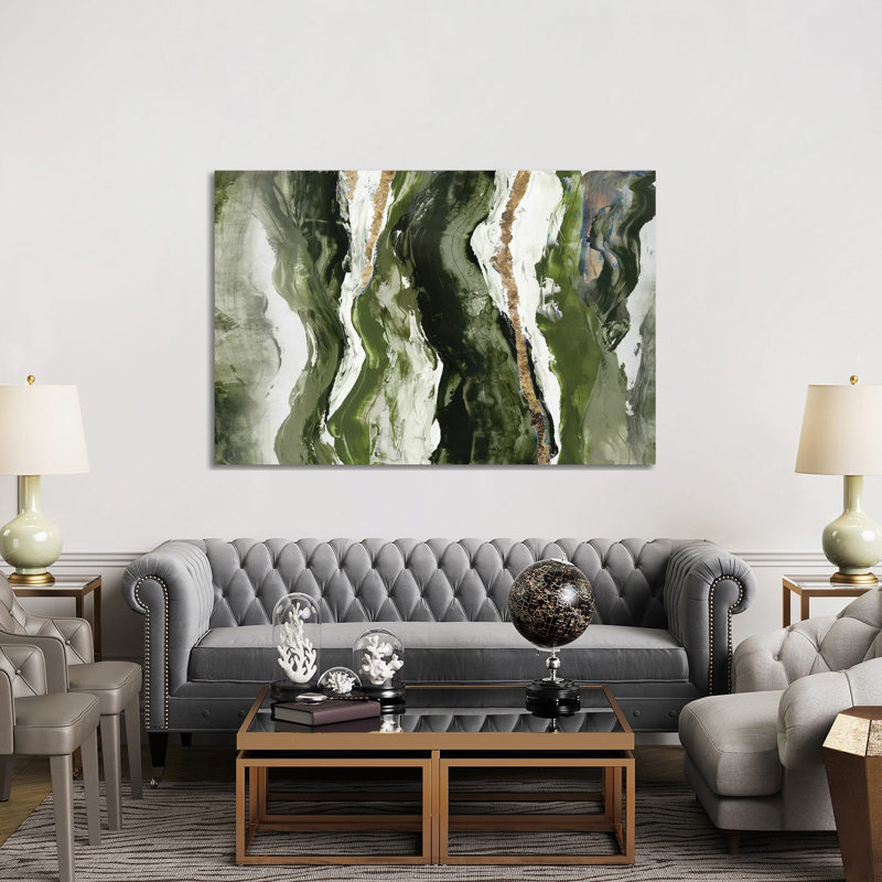 Effectus II, 40" H x 60" W, Sage