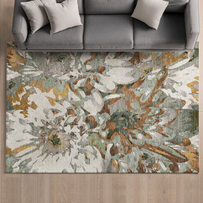 Tapis floral lavable à la machine de qualité supérieure Mayfield AMF2340